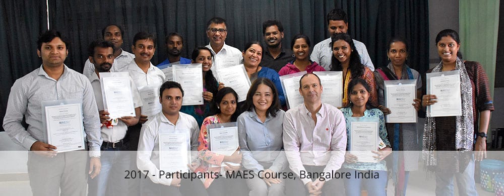 Participants - MAES Course Bangalore 2017
