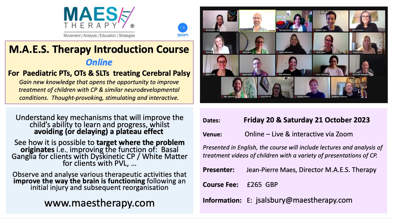  MAES Introduction Course Online - 20 & 21 October 2023