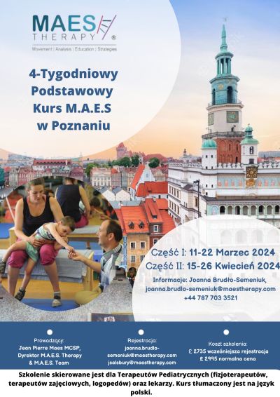 M.A.E.S. Therapy Course - Poznań March-April 2024