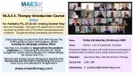 MAES Introduction Course Online - 9 & 10 February 2024