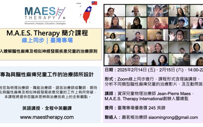 MAES Introduction Course Online - 14 & 15 Feb. 2025 Taiwan