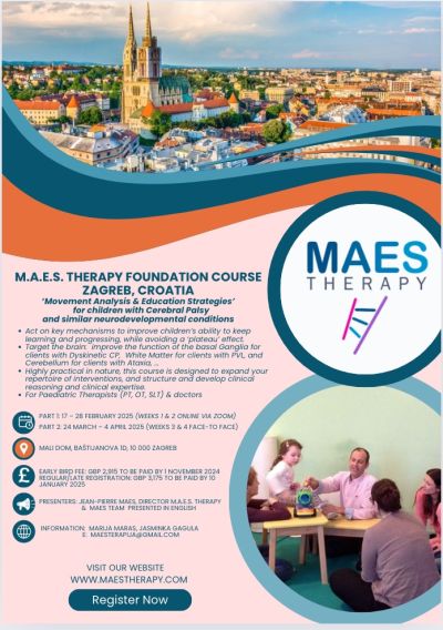 MAES Therapy Foundation Course, Zagreb Feb.-Apr. 2025