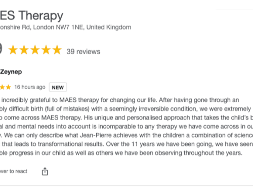 “We are incredibly grateful to MAES Therapy for changing our life.”