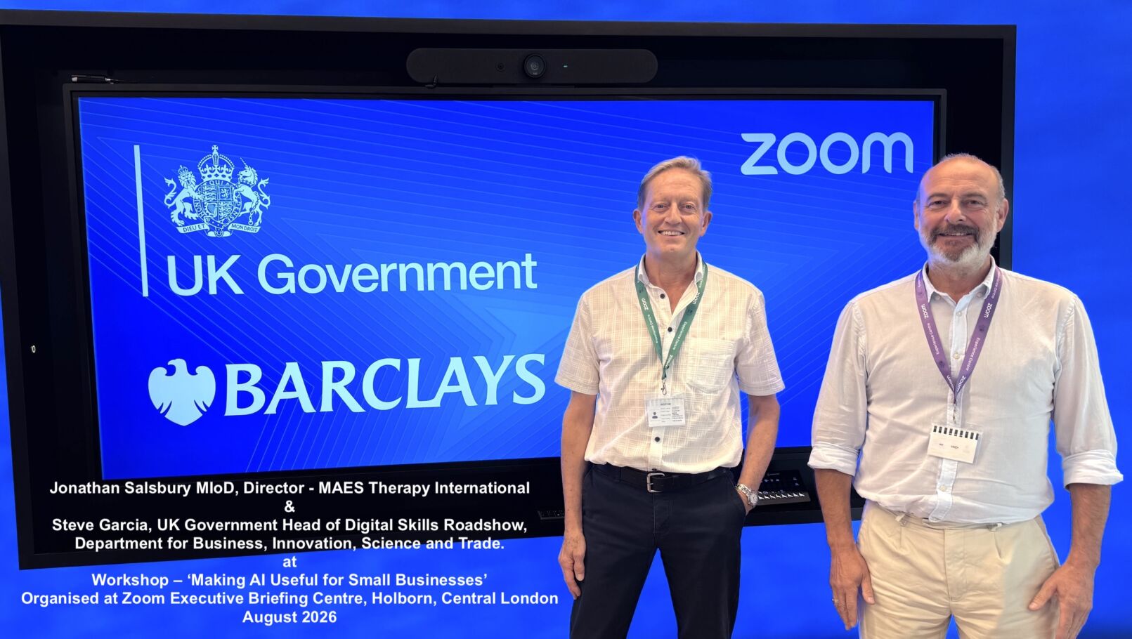 MAES Therapy @ Zoom Workshop - Making AI Useful for Small Businesses